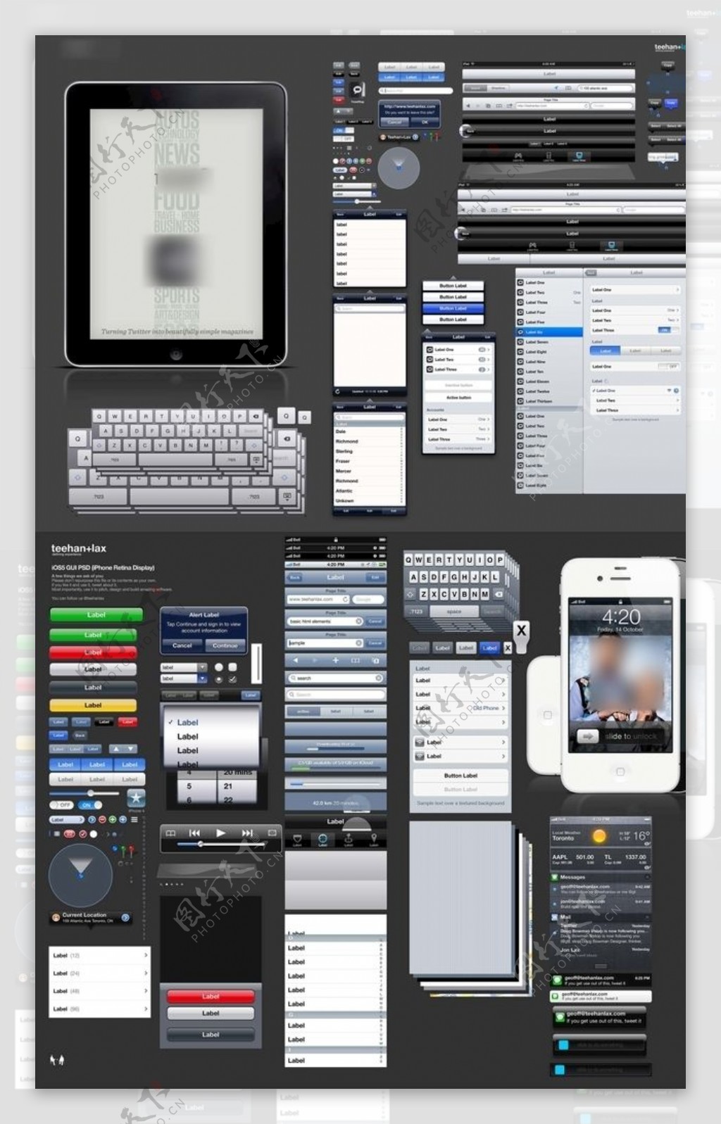手机UI设计各种图标