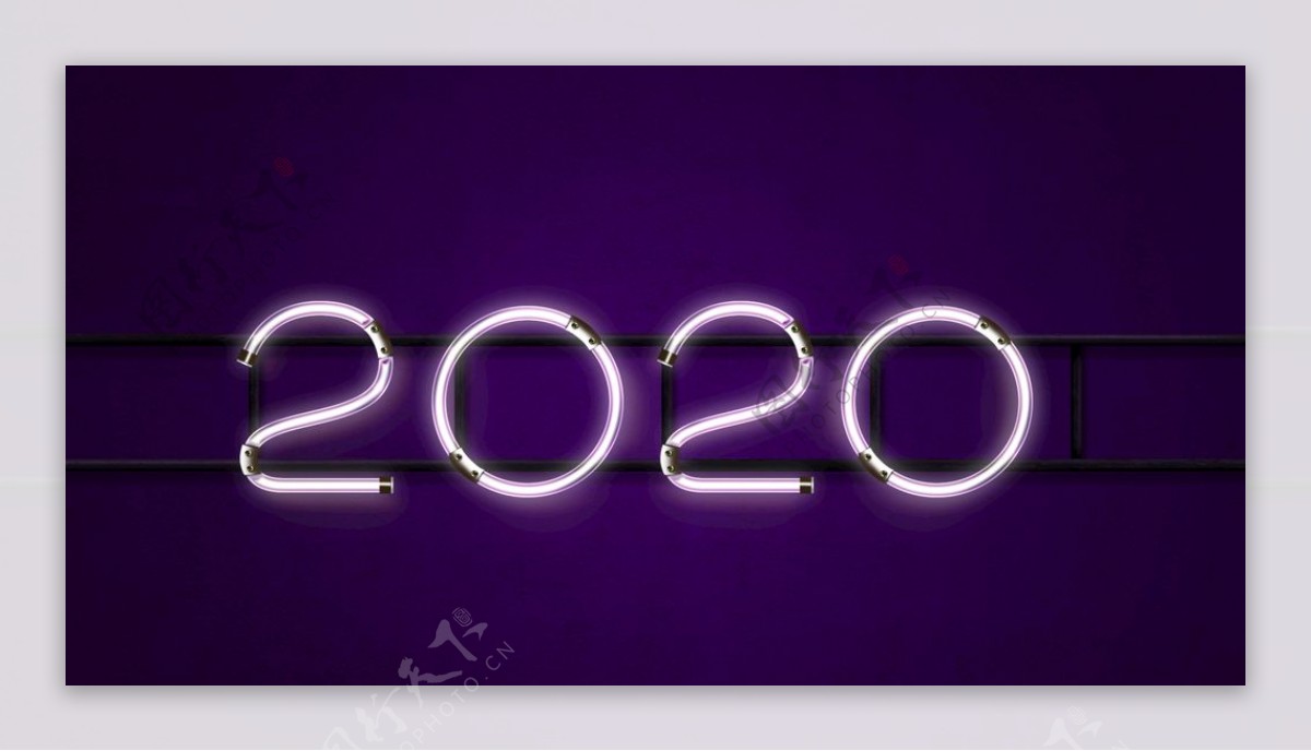 2020灯光字体