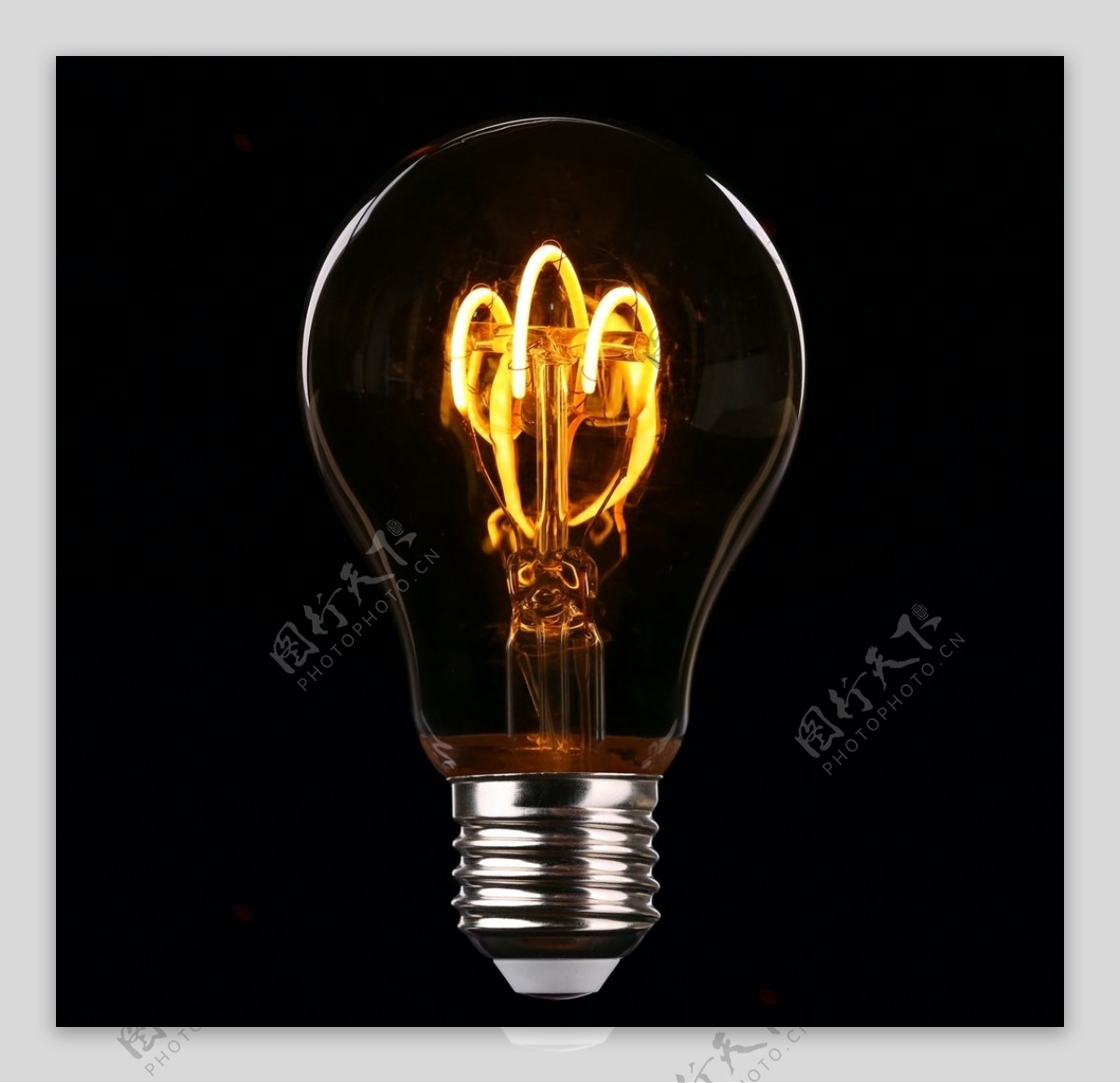电灯泡电器钨丝发光背景素材