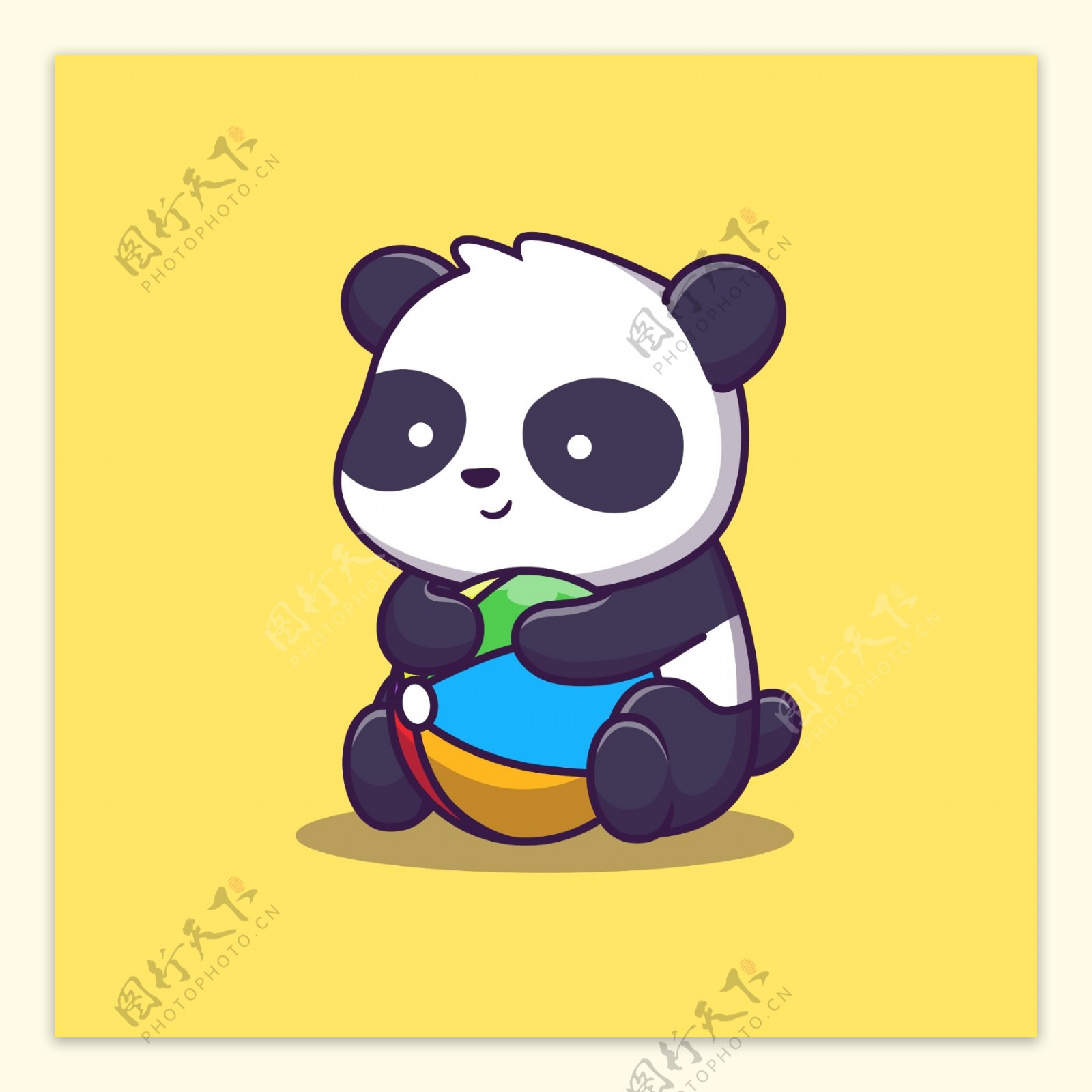 熊猫卡通造型