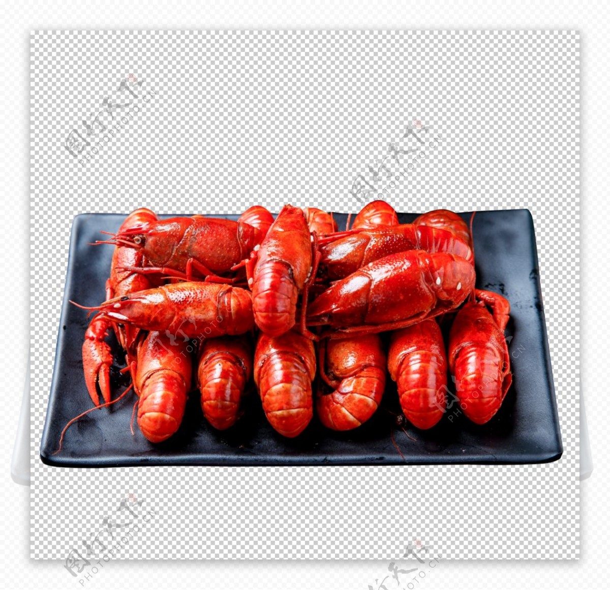 小龙虾红烧摆盘食材海报素材