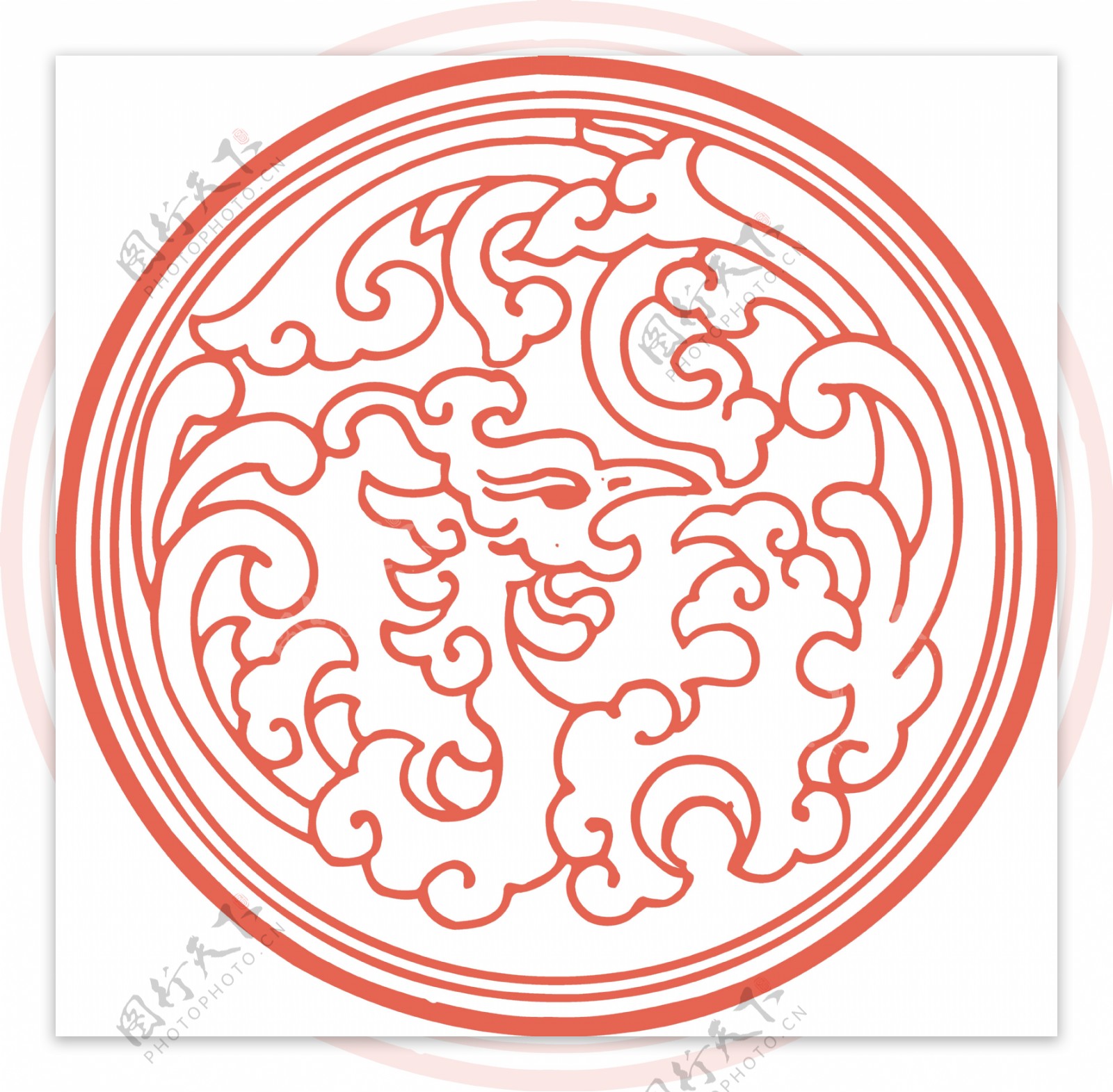 中式传统图案花纹矢量