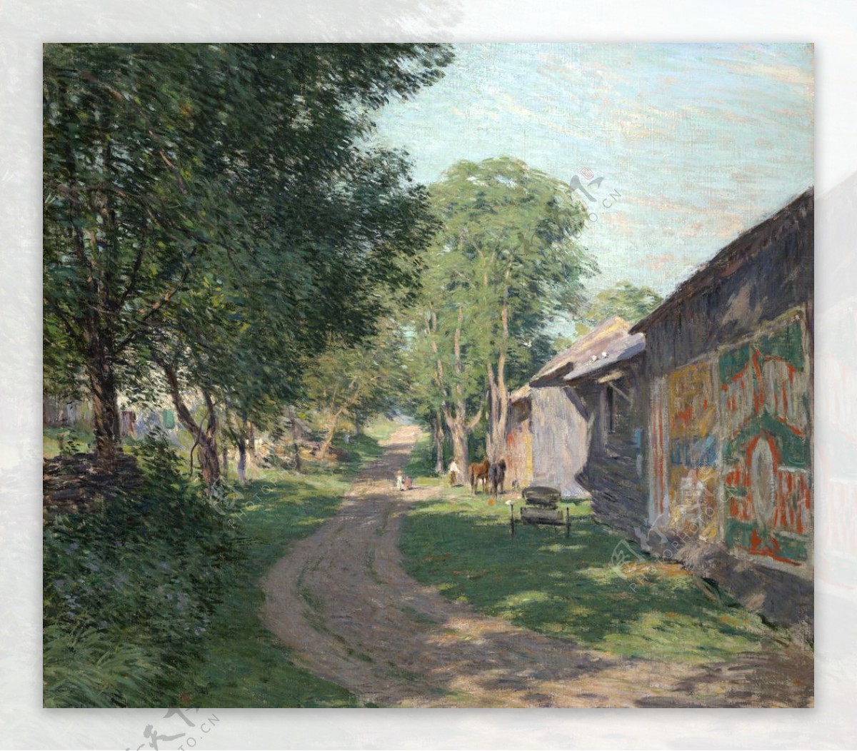 威拉德183梅特卡夫风景油画作品