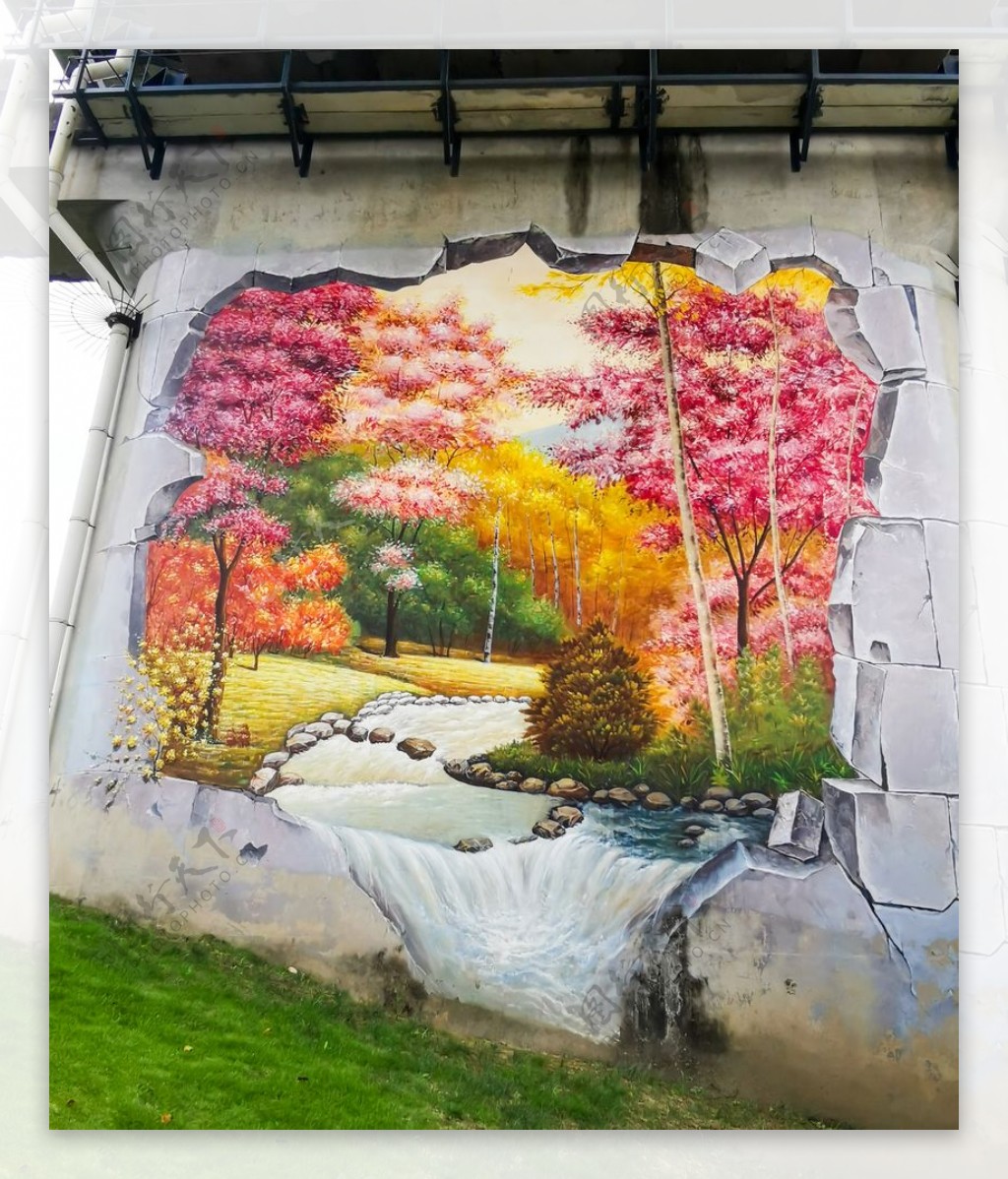 宁波植物园墙体壁画
