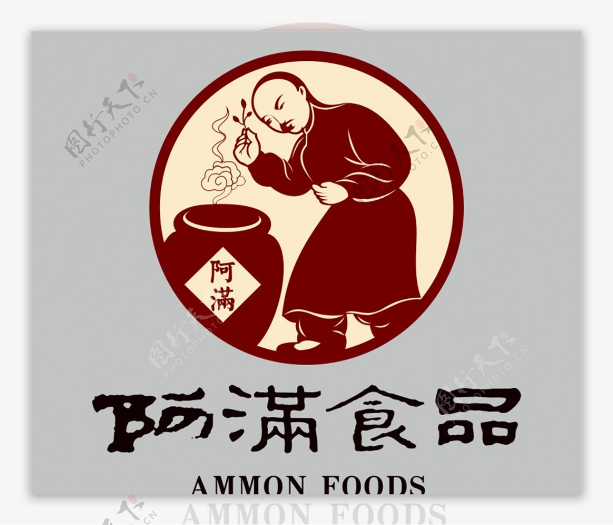阿满食品logo