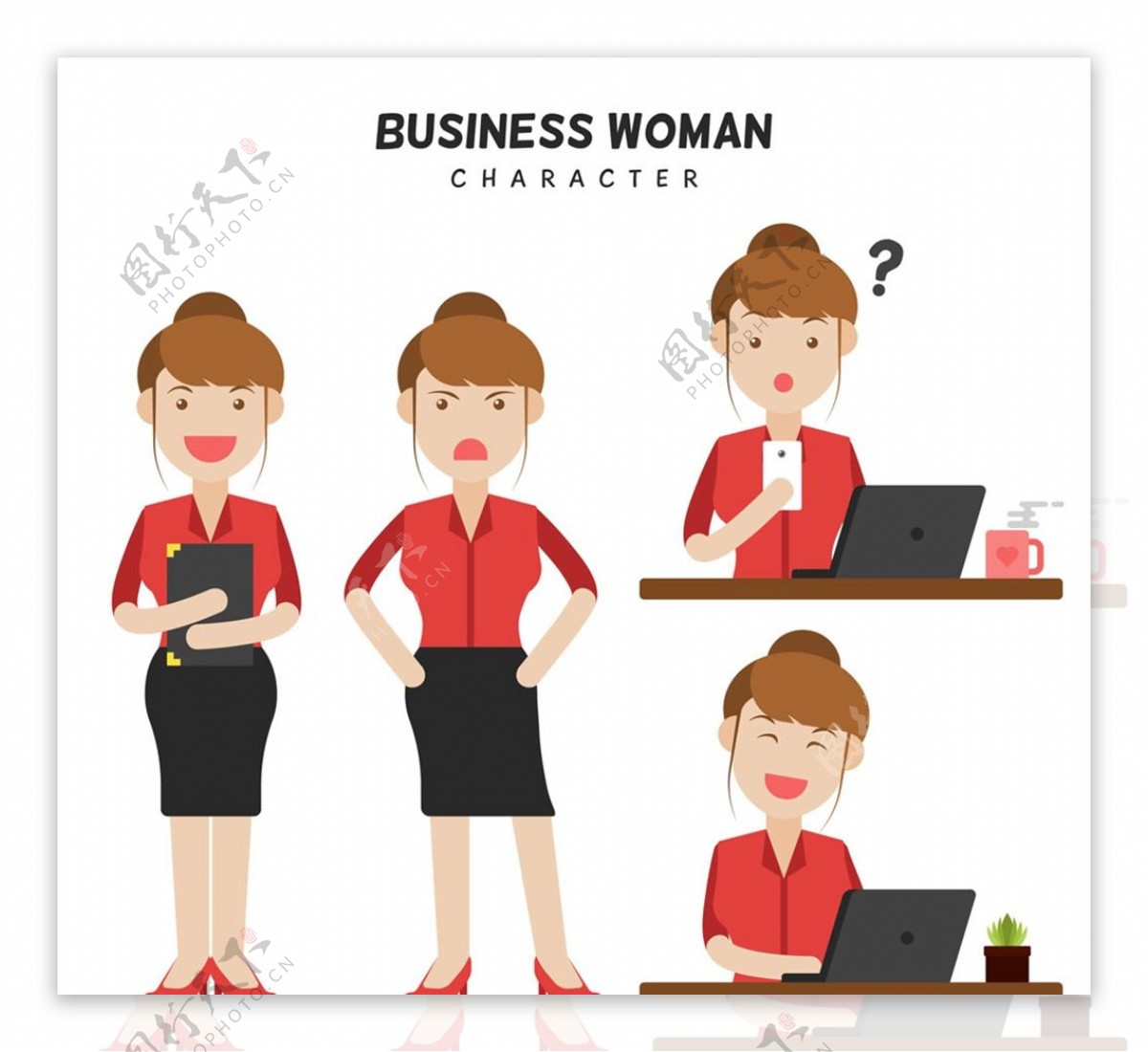 创意商务女子图片
