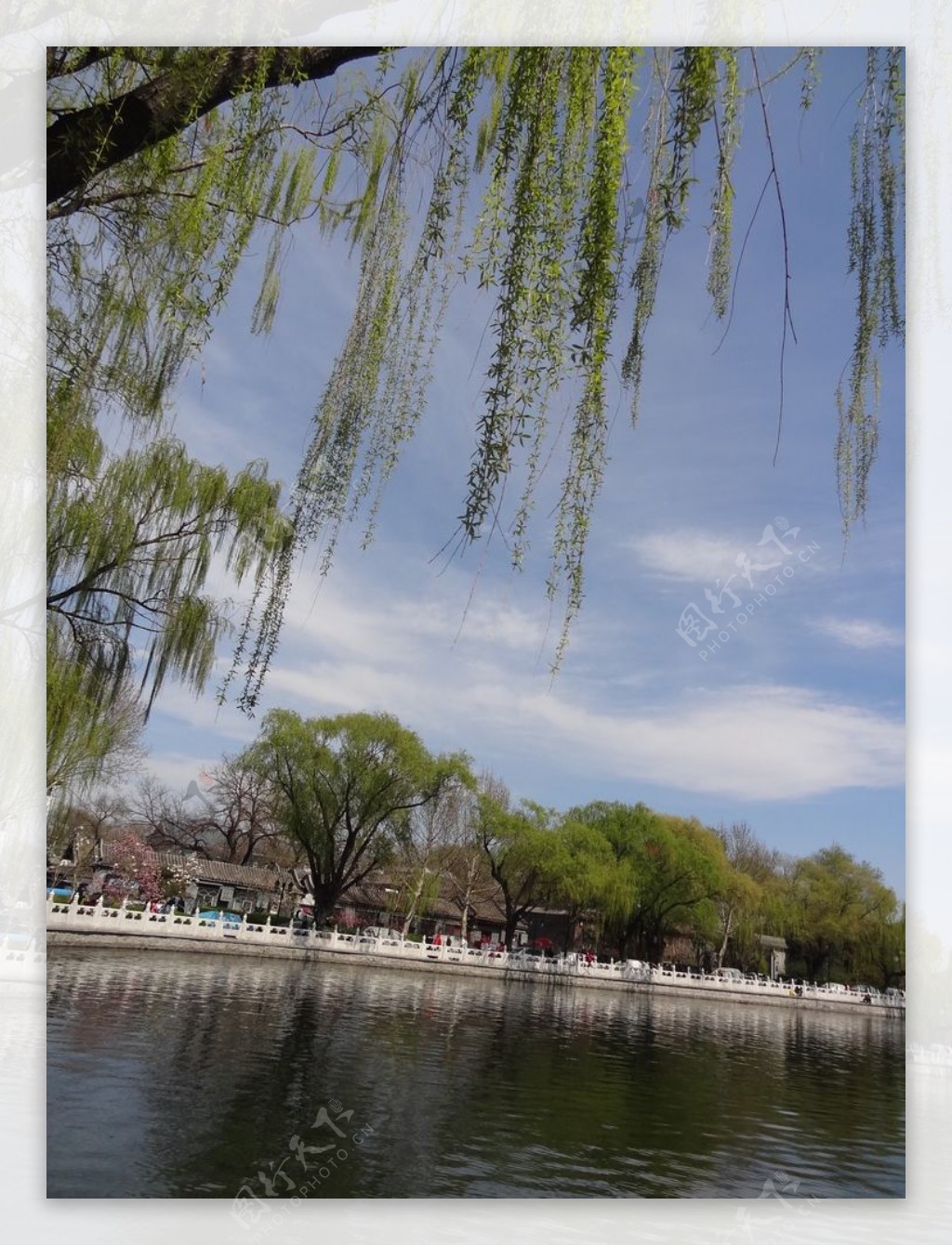 北京什刹海湖面图片