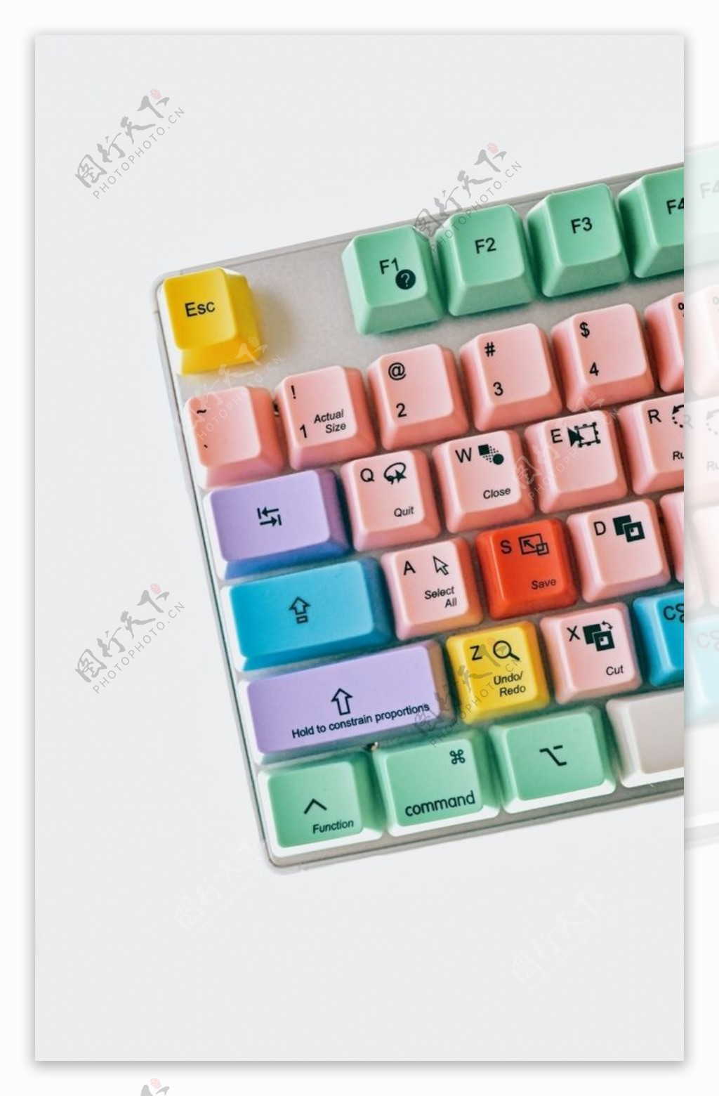 彩色键盘图片