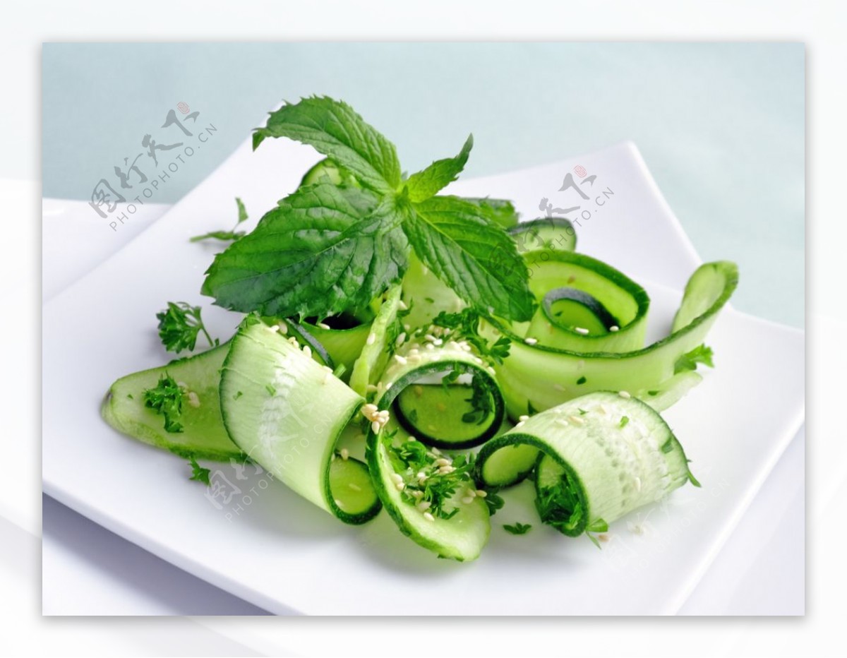 黄瓜蔬菜美食背景海报素材图片