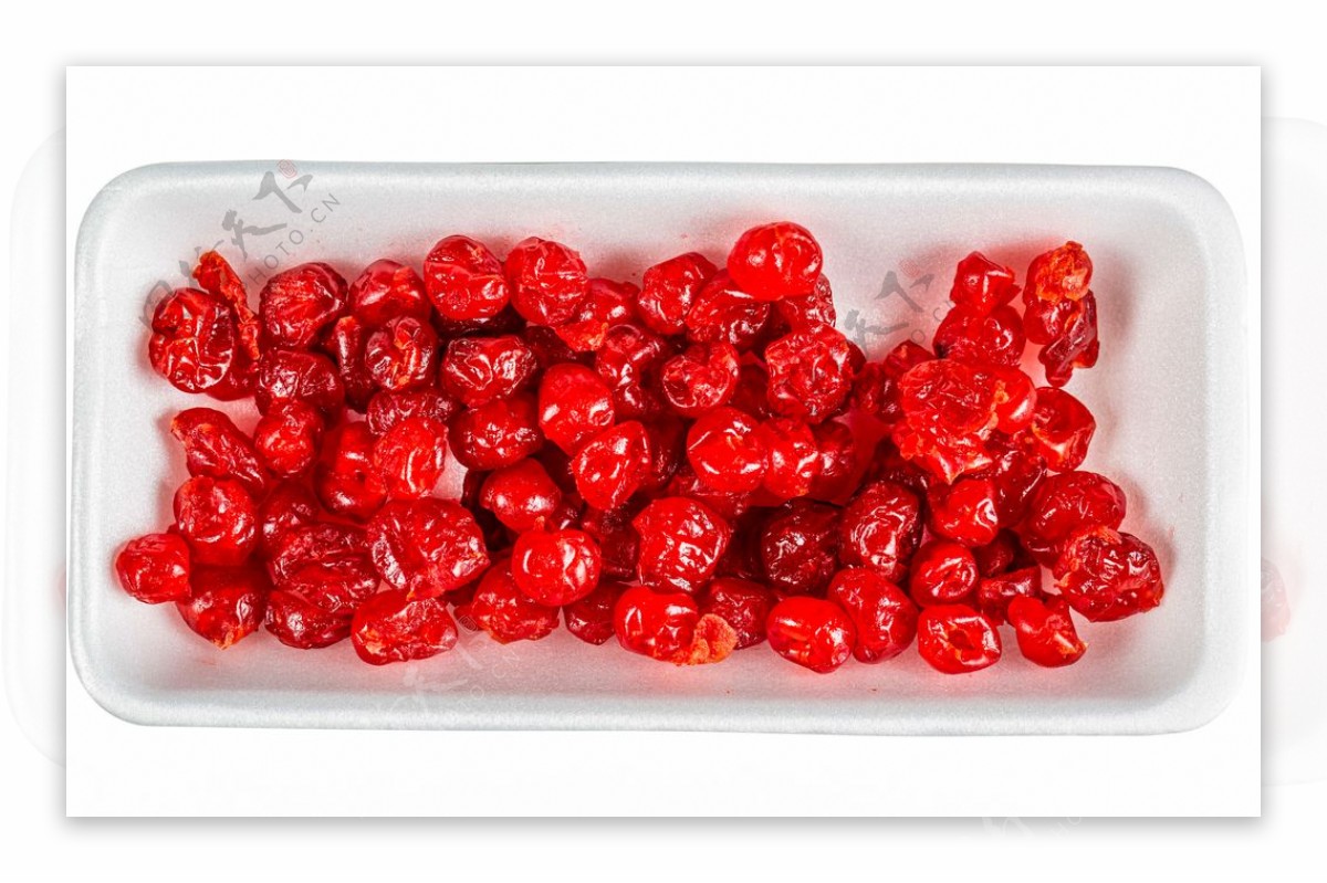 红色水果蜜饯摄影图片