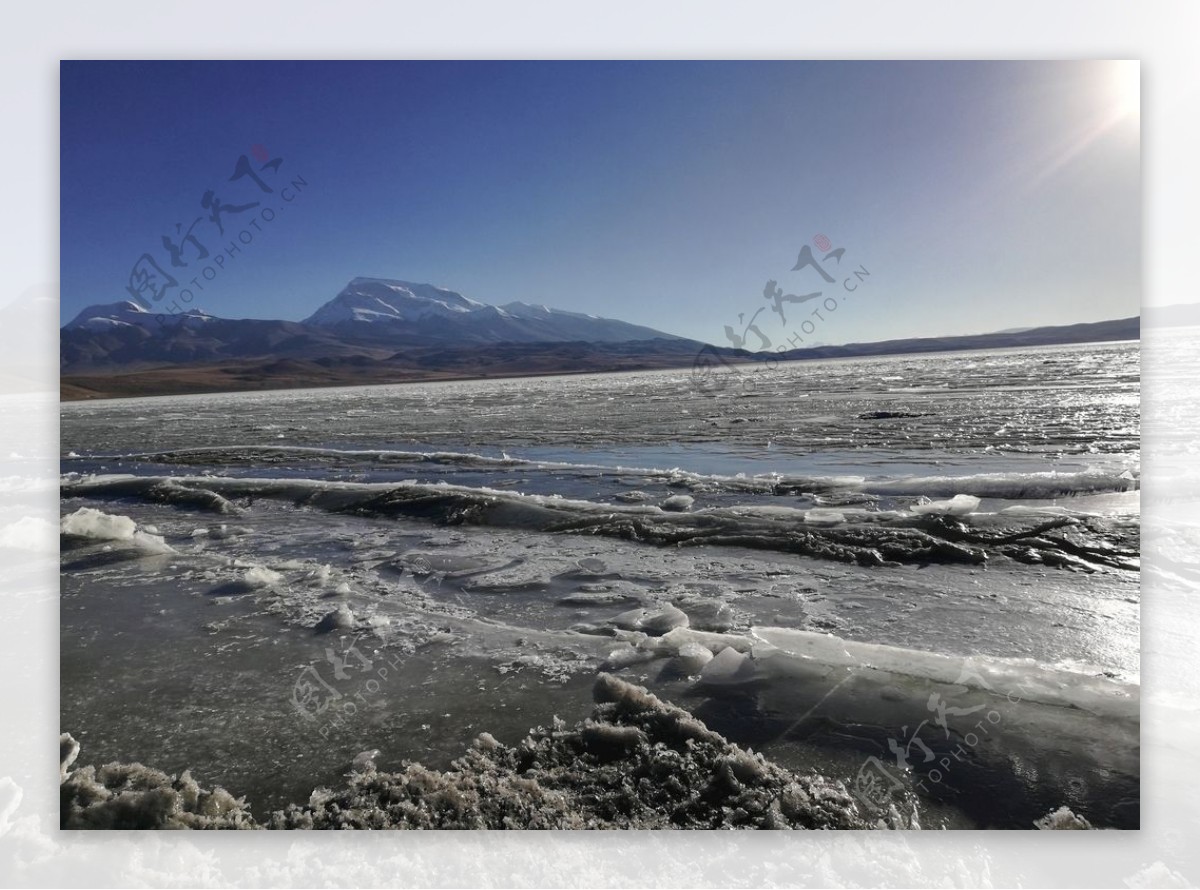 冰川湖泊山水风景图片