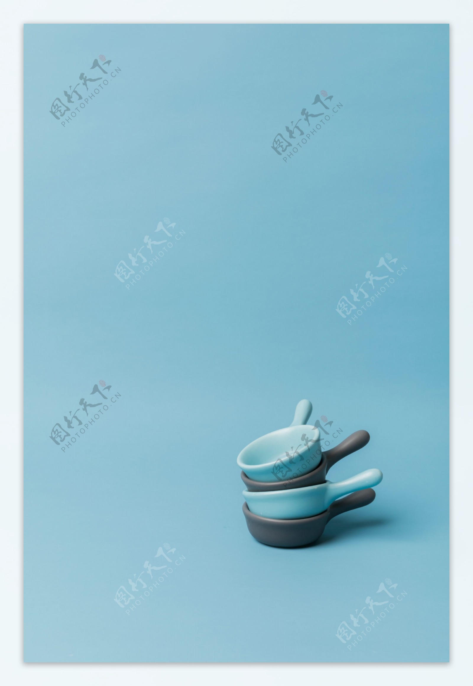 瓷器茶具简约背景海报素材图片