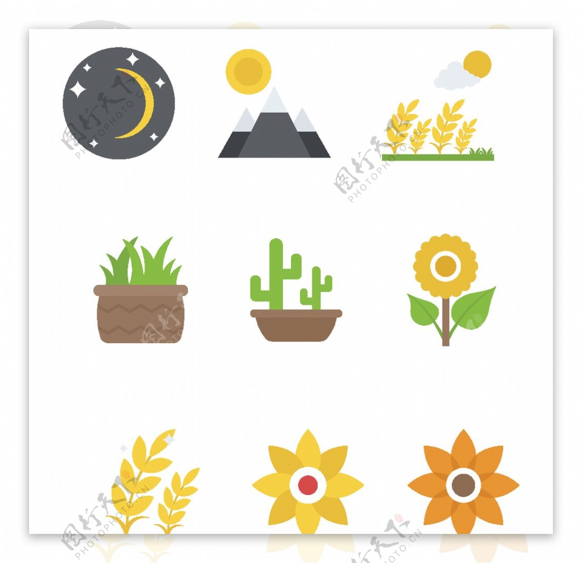 植物图标图片