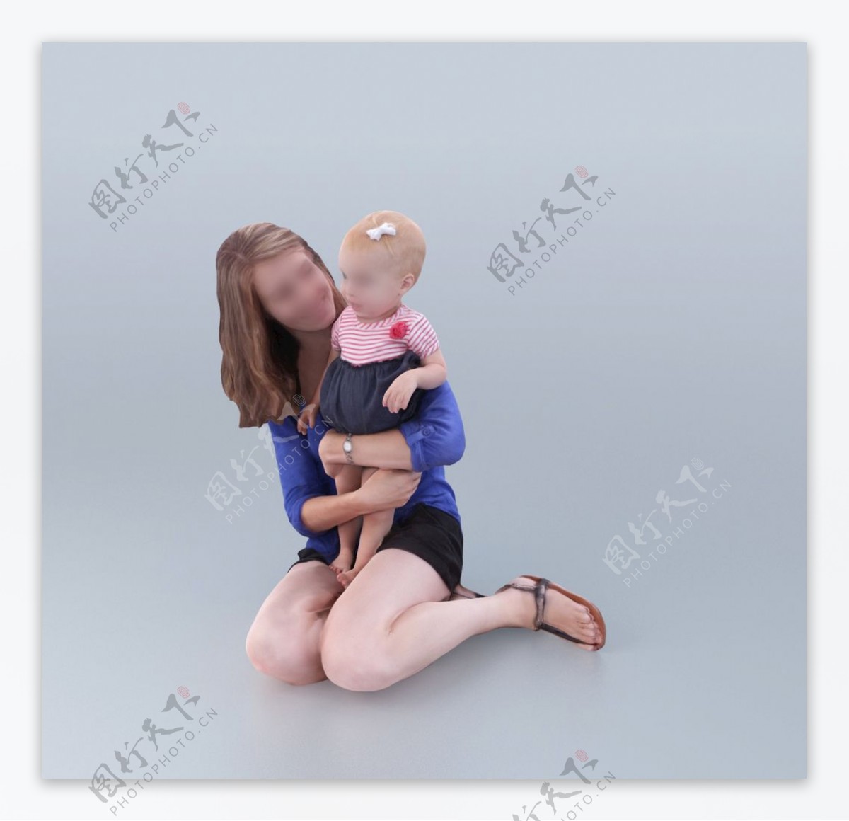 亲子亲子3D模型妈妈宝宝图片