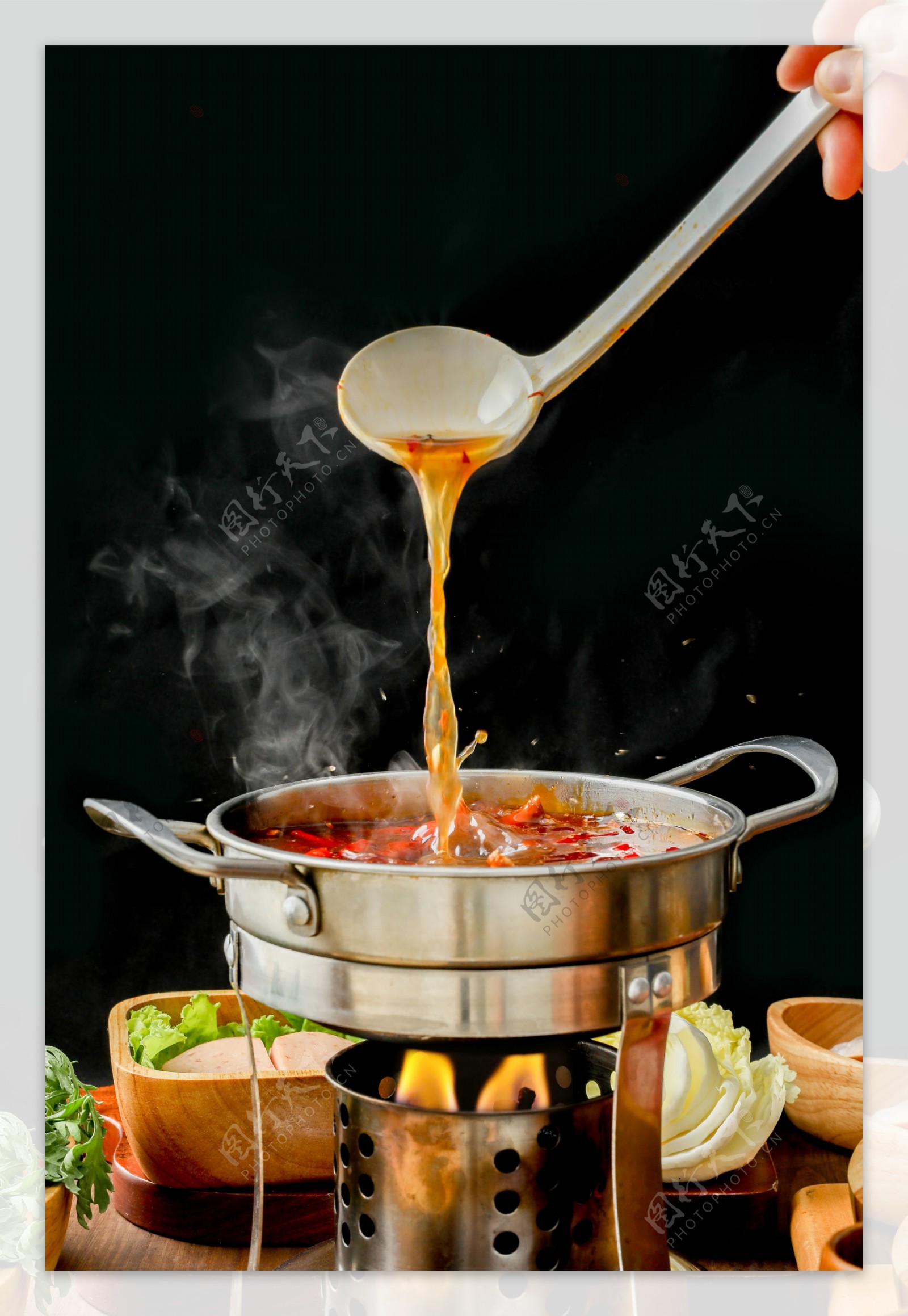 火锅汤料图图片