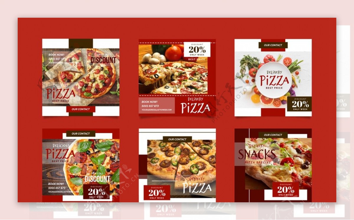 披萨促销传单图片