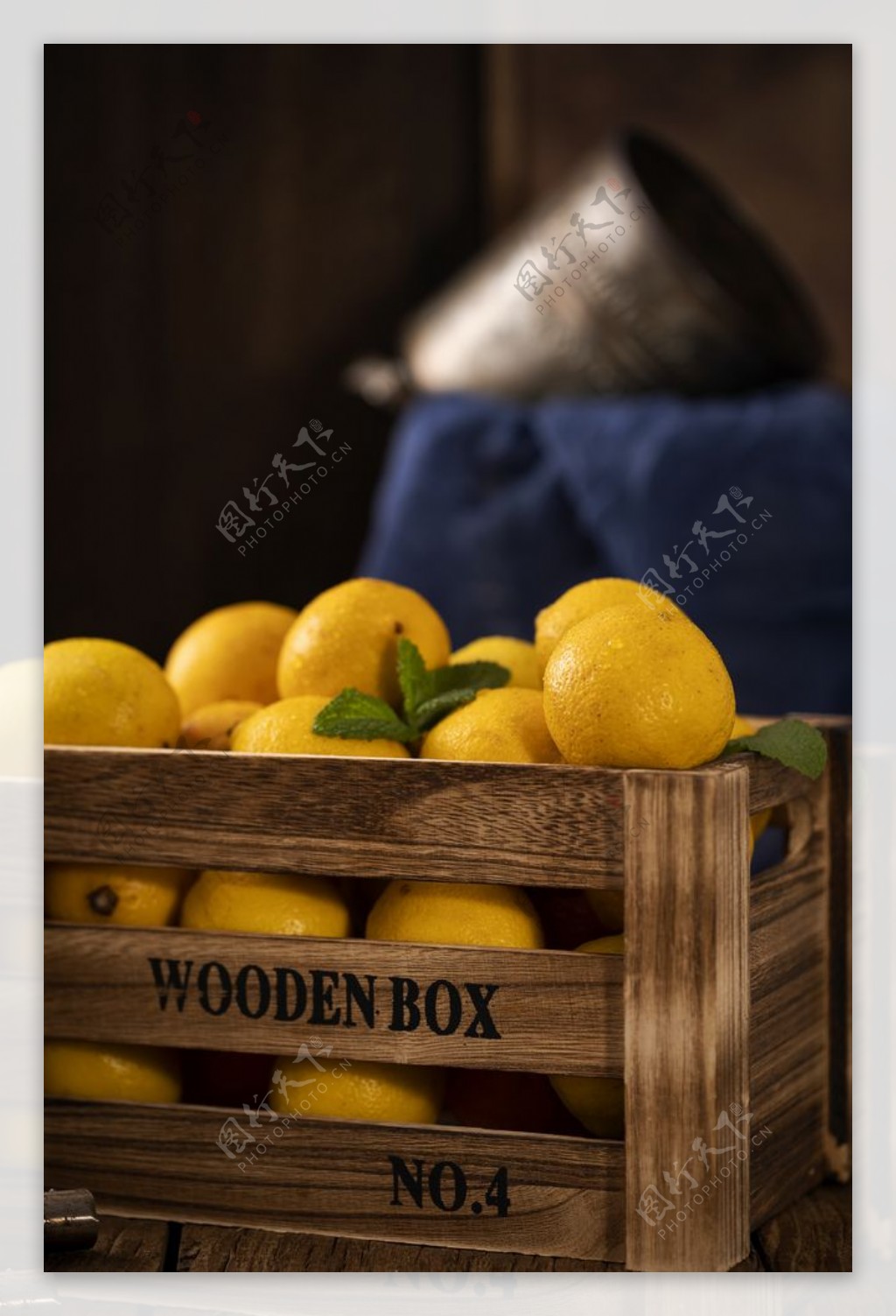 柠檬水果果实背景海报素材图片