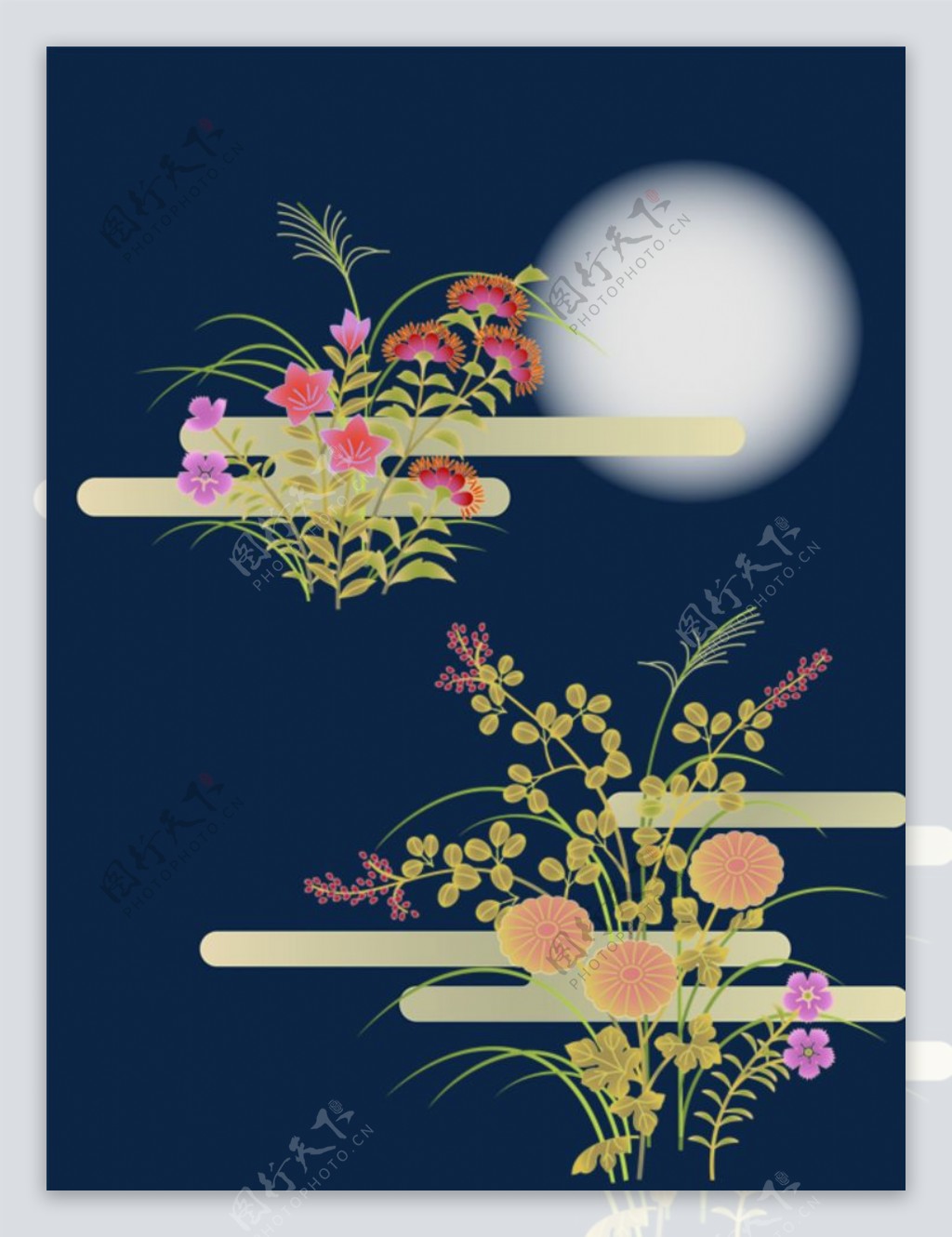 中式古典花纹背景图片