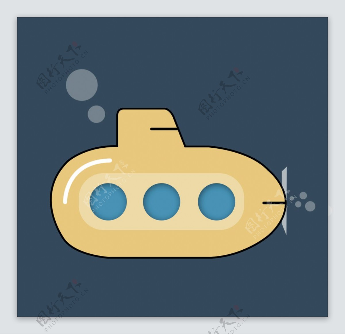 动画卡通潜艇工具图片