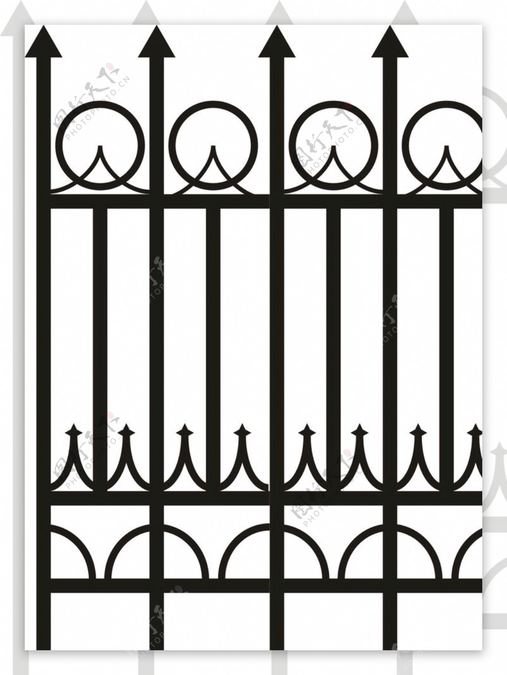 铁艺护栏栏杆图片