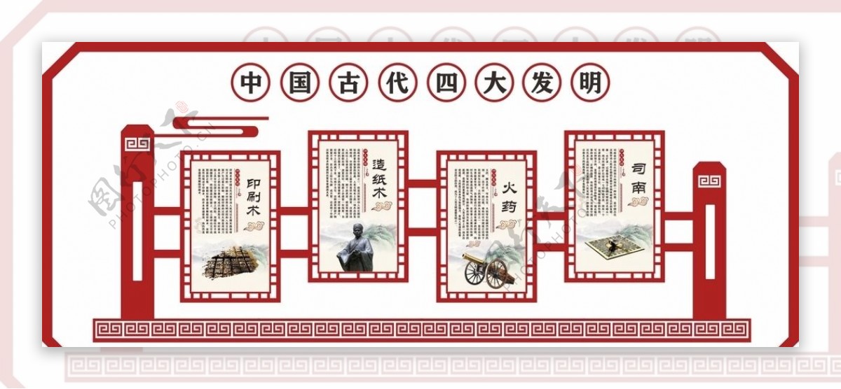 中国古代四大发明图片