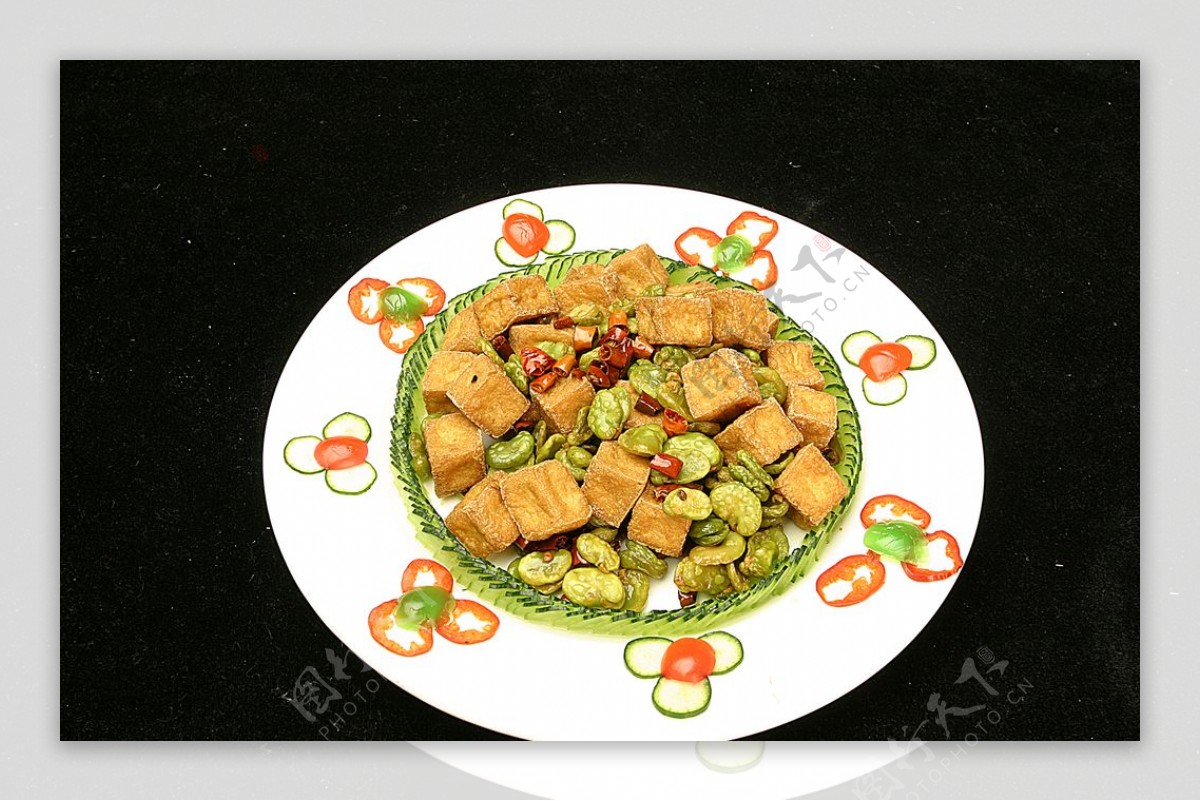 家常菜茴香豆腐图片