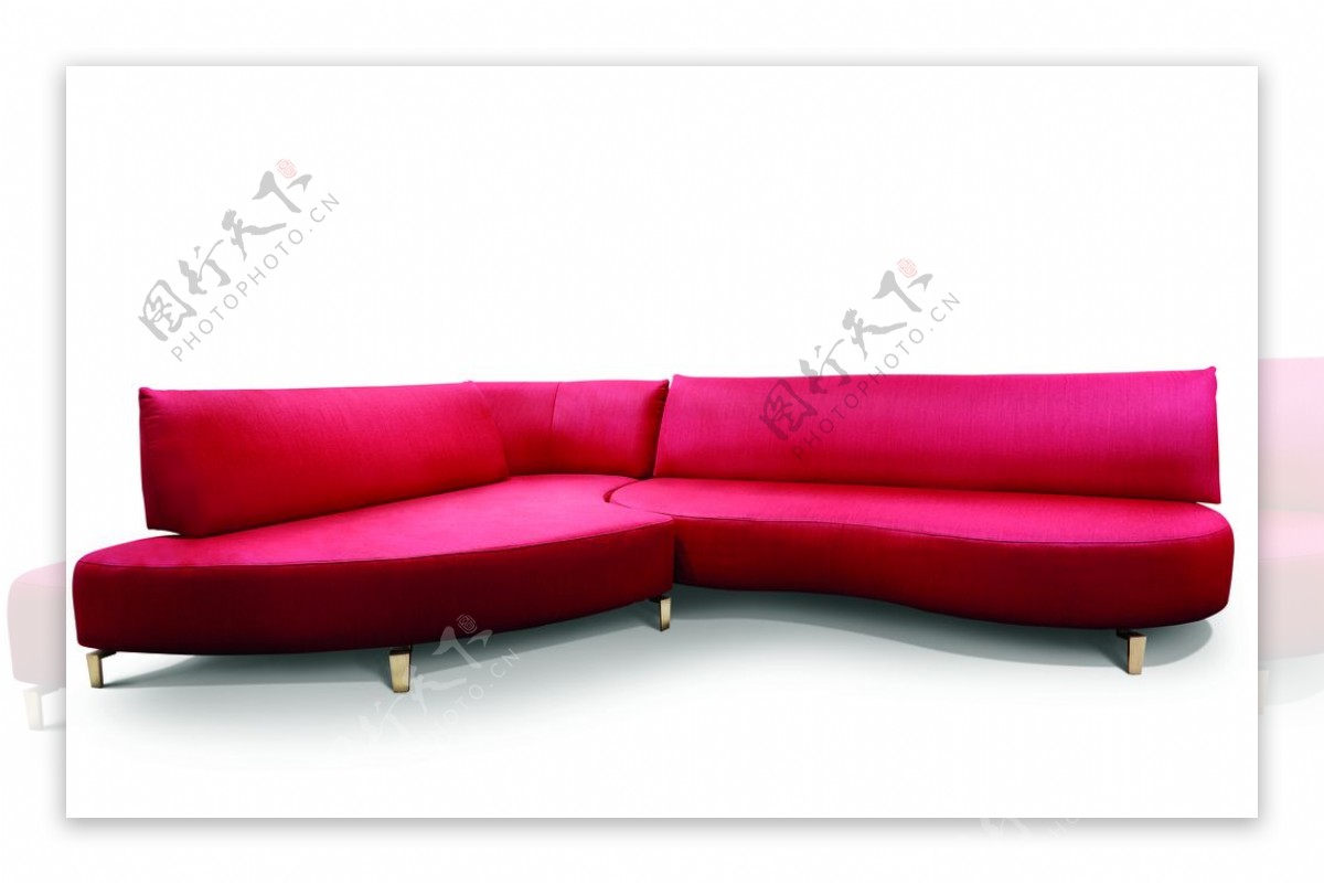 红色大沙发图片
