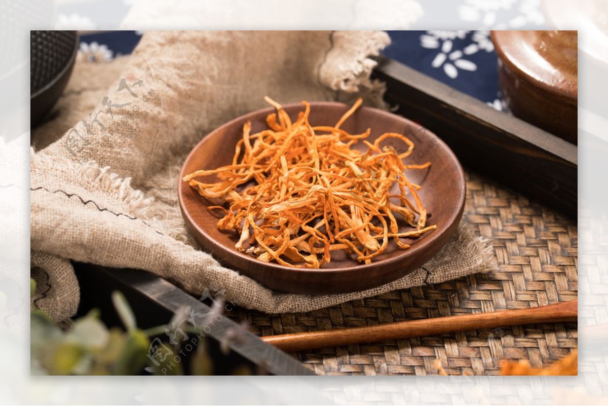茶树菇美食食材背景海报素材图片