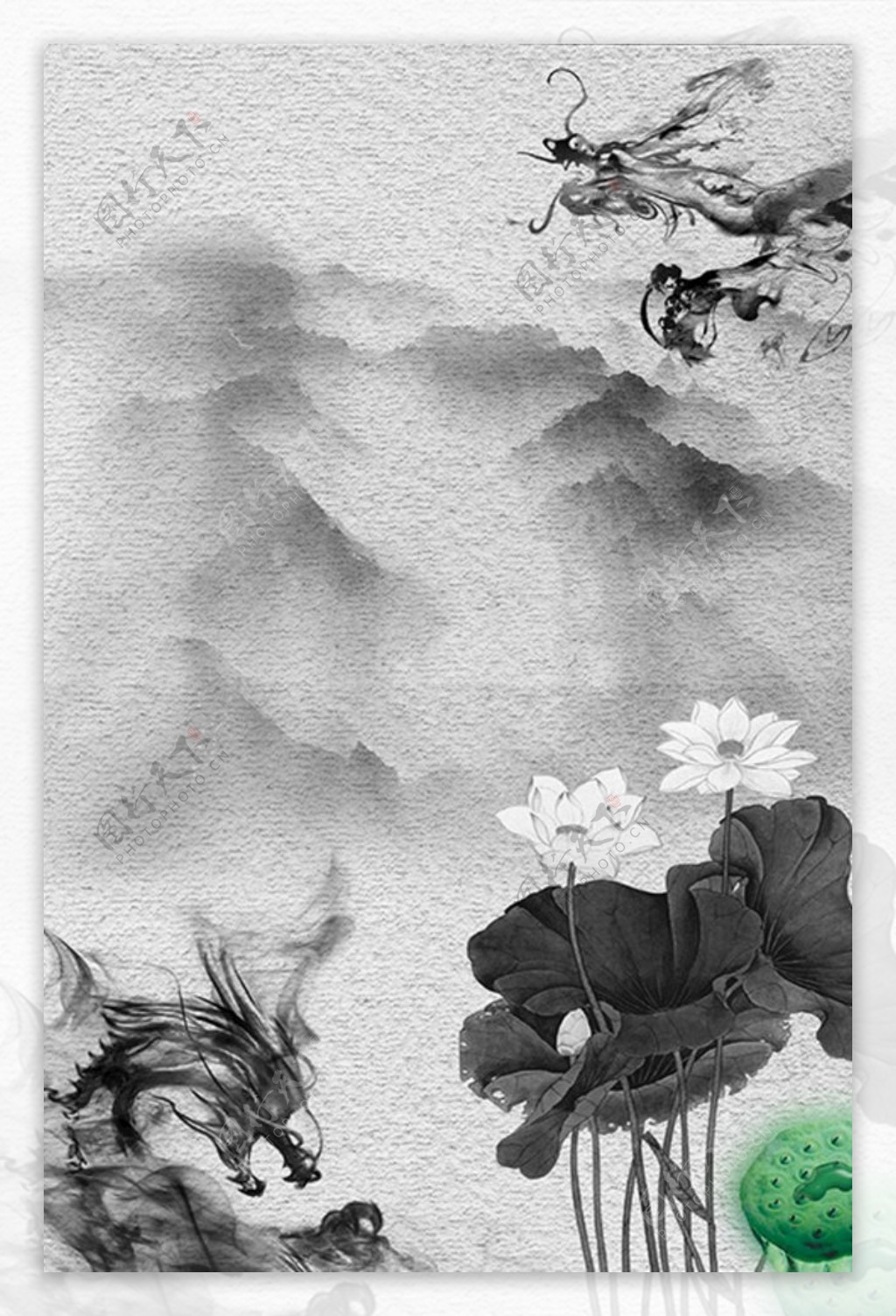 中国风水墨古典装饰图片