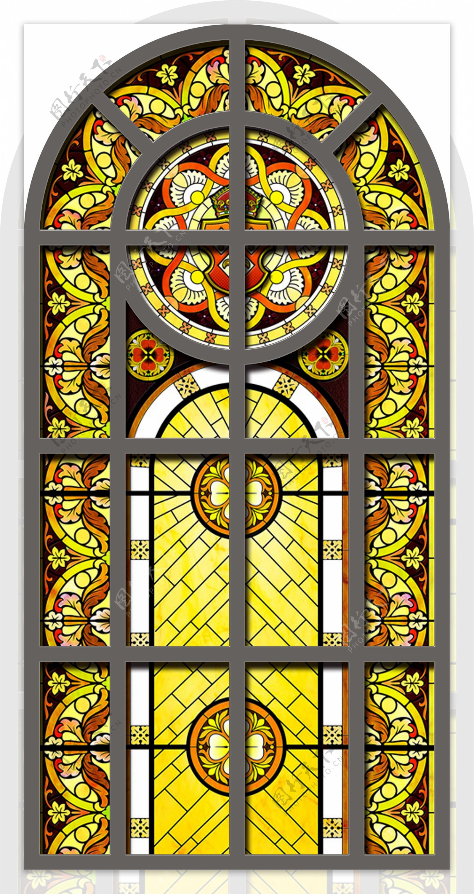 教堂玻璃图案图片