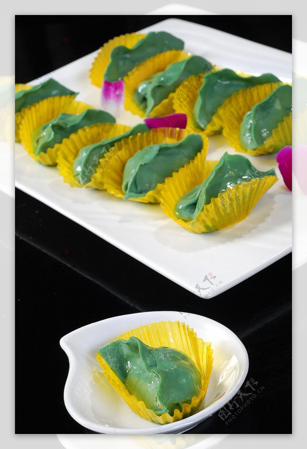 螺旋藻水饺图片