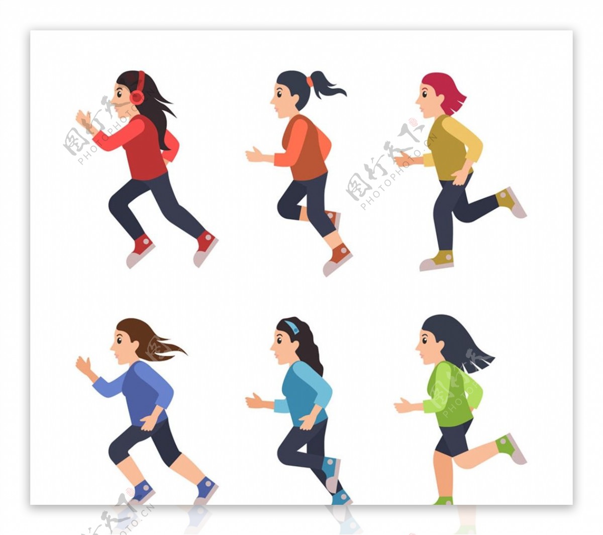 跑步健身女子图片