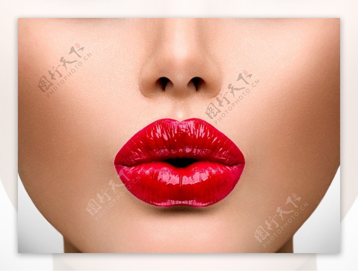 桌布下載 - 攝影桌布 - 女性特寫之唇色