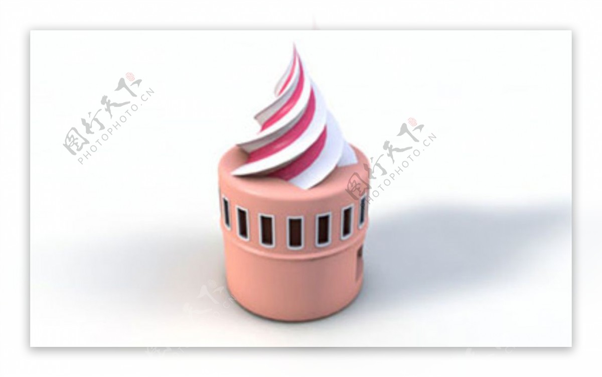 C4D模型冰淇淋房子图片