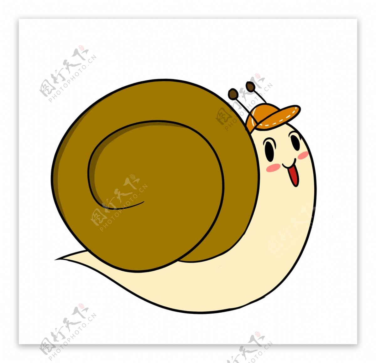 卡通蜗牛素材图片