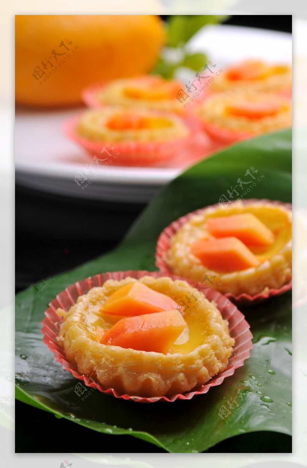 芒果蛋挞图片