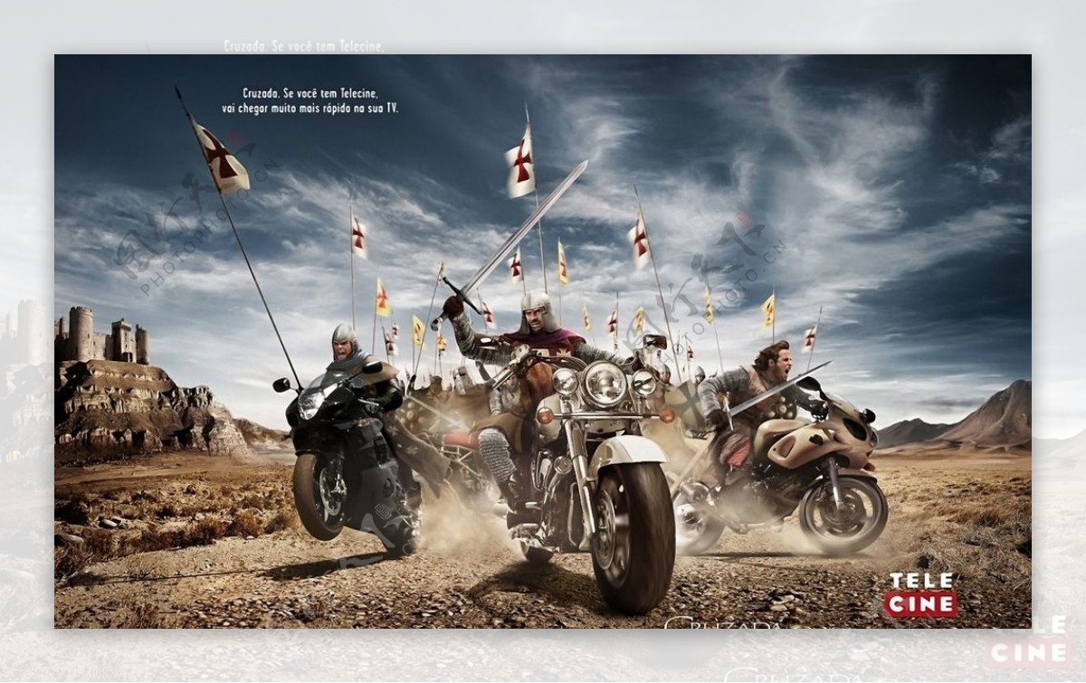 沙漠摩托比赛旗帜图片