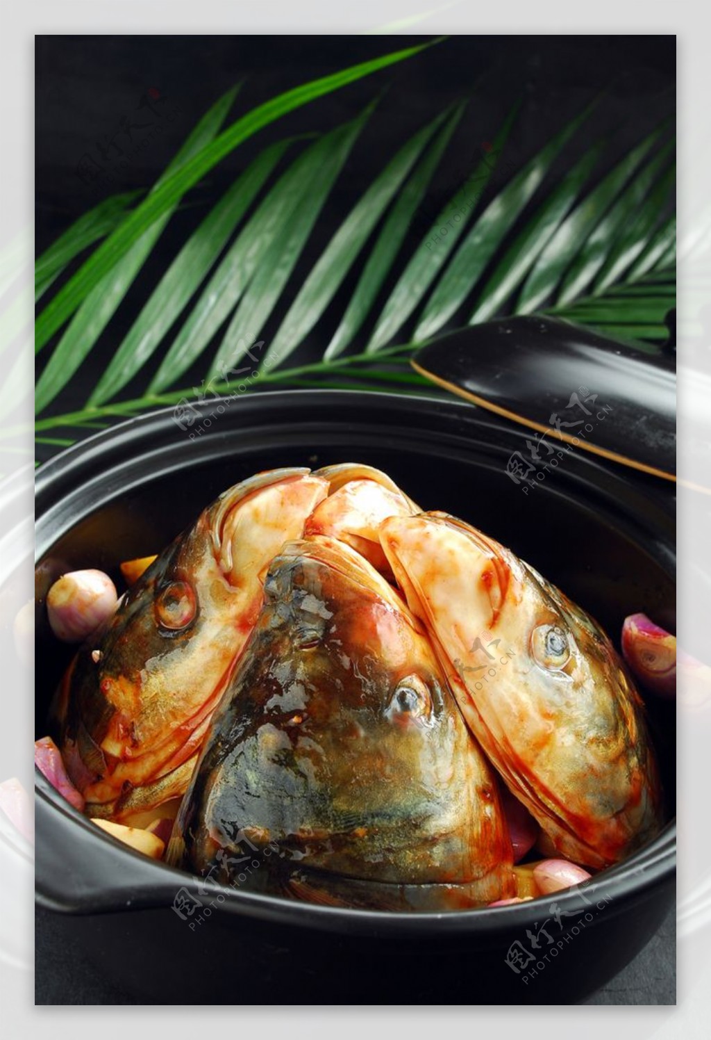 砂锅焗鱼头图片