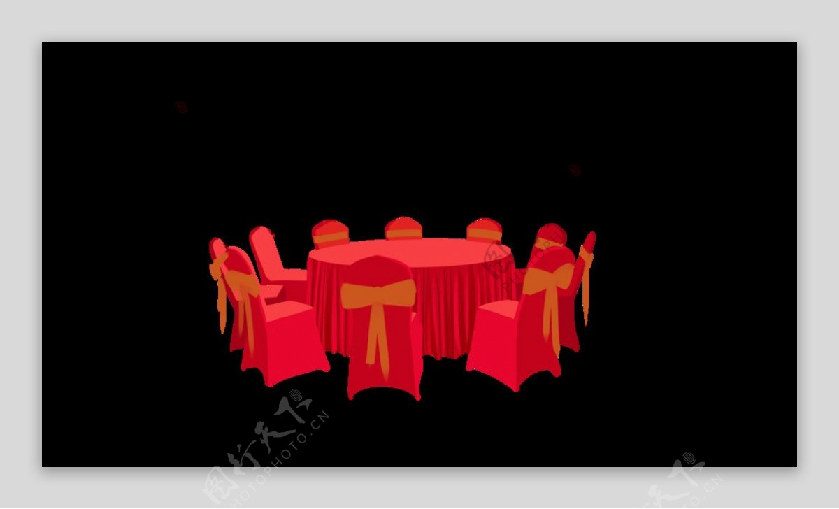 宴会椅主桌图片