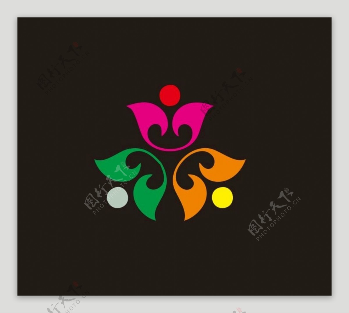 创意花朵logo图片