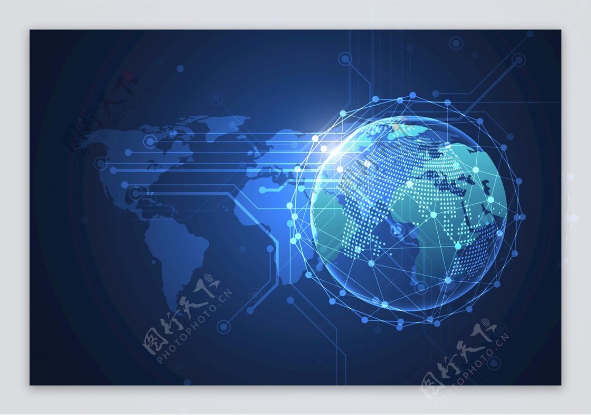 全球网络科技连接地球EPS素材图片